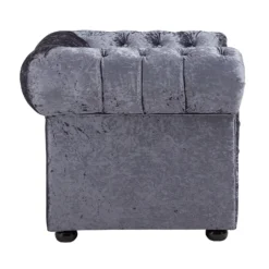 Chesterfield Crushed Velvet Armchair - Petrol Blue 10 Chesterfield Crushed Velvet Armchair - Petrol Blue -Curver Shop 12882324 7234843612935642