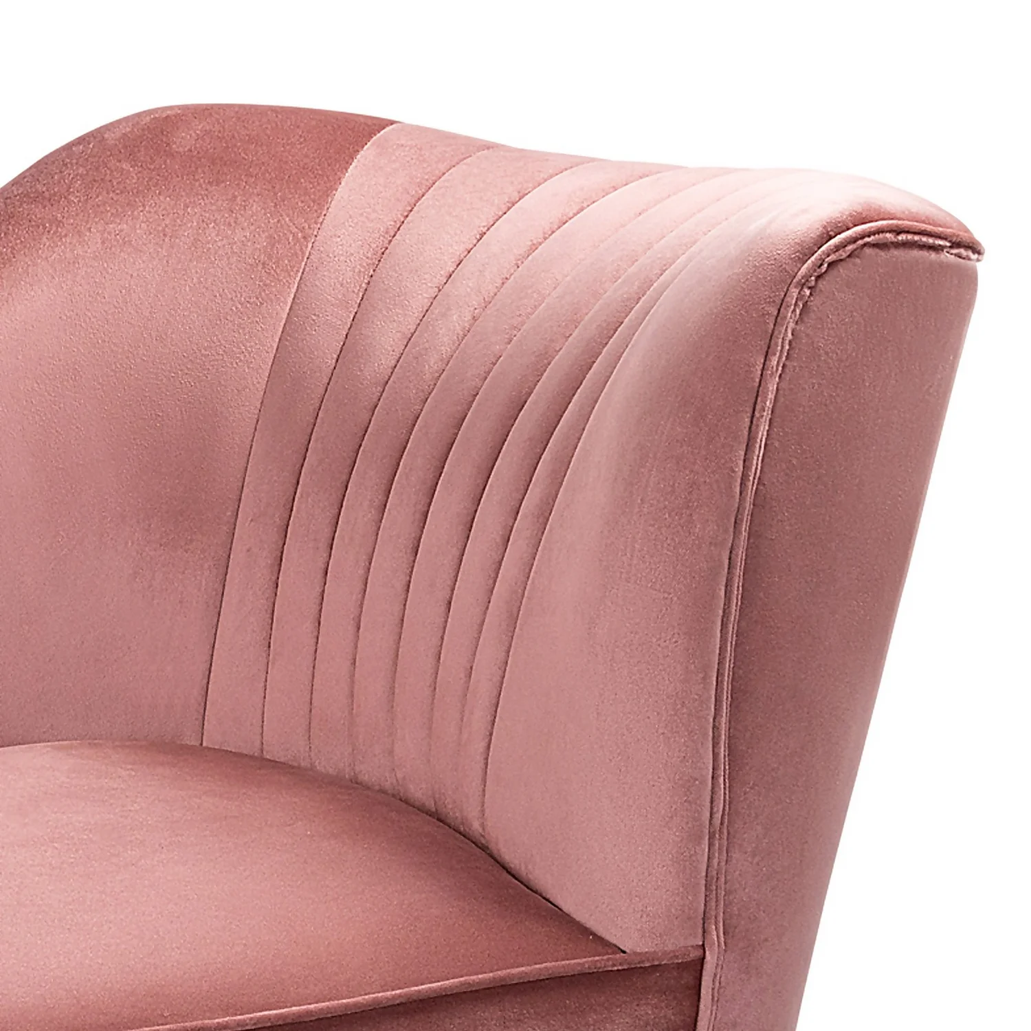 Lara Luxury Velvet Chaise Longue - Rose 4 Lara Luxury Velvet Chaise Longue - Rose - Image 4