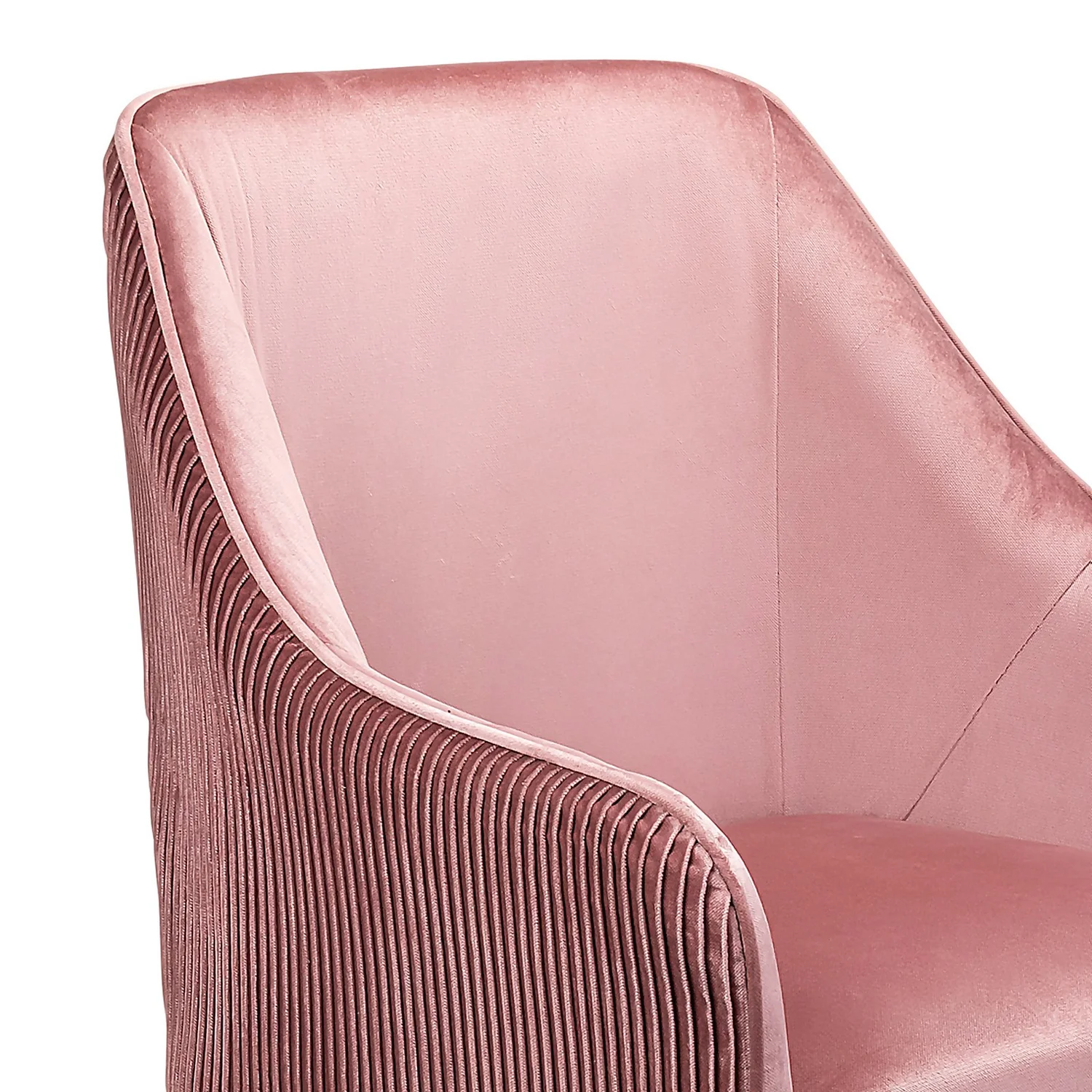 Pia Pleat Swivel Chair - Rose 5 Pia Pleat Swivel Chair - Rose - Image 5
