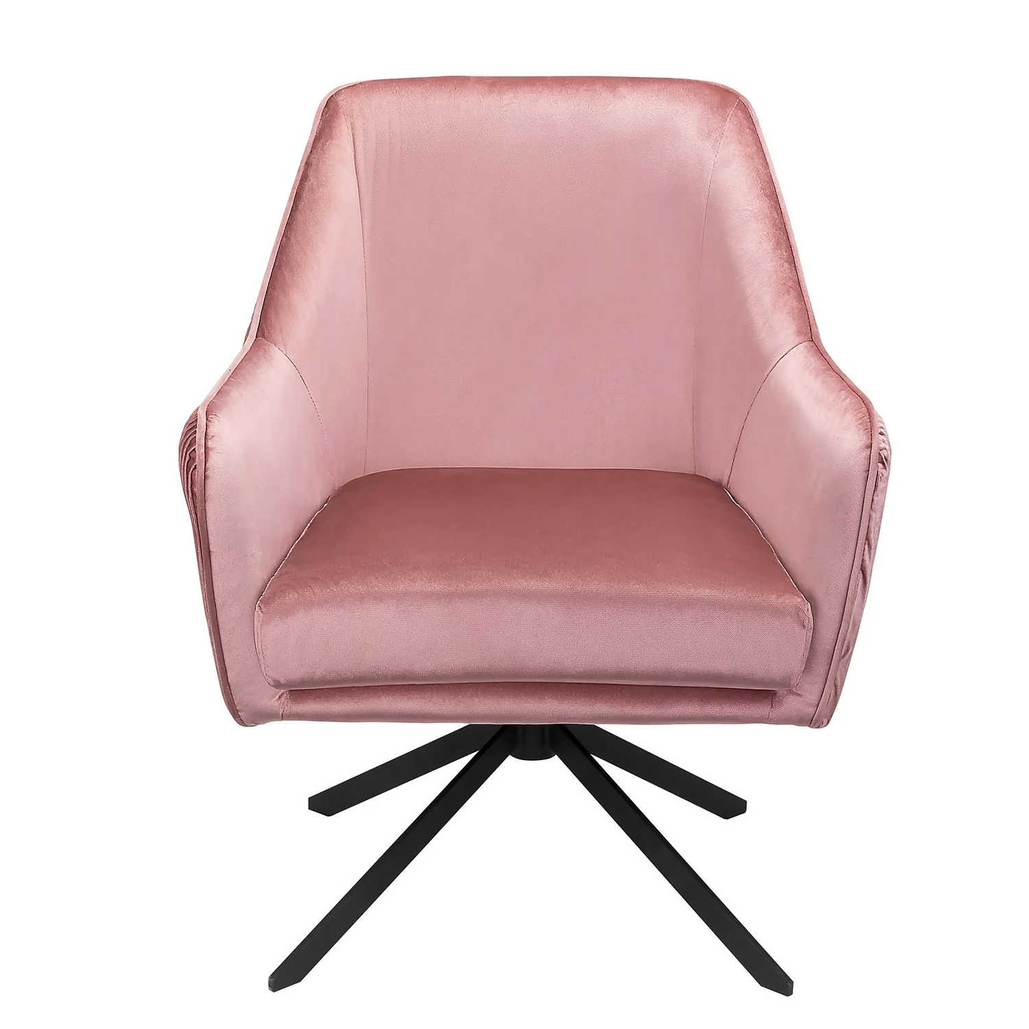 Pia Pleat Swivel Chair - Rose 3 Pia Pleat Swivel Chair - Rose - Image 3