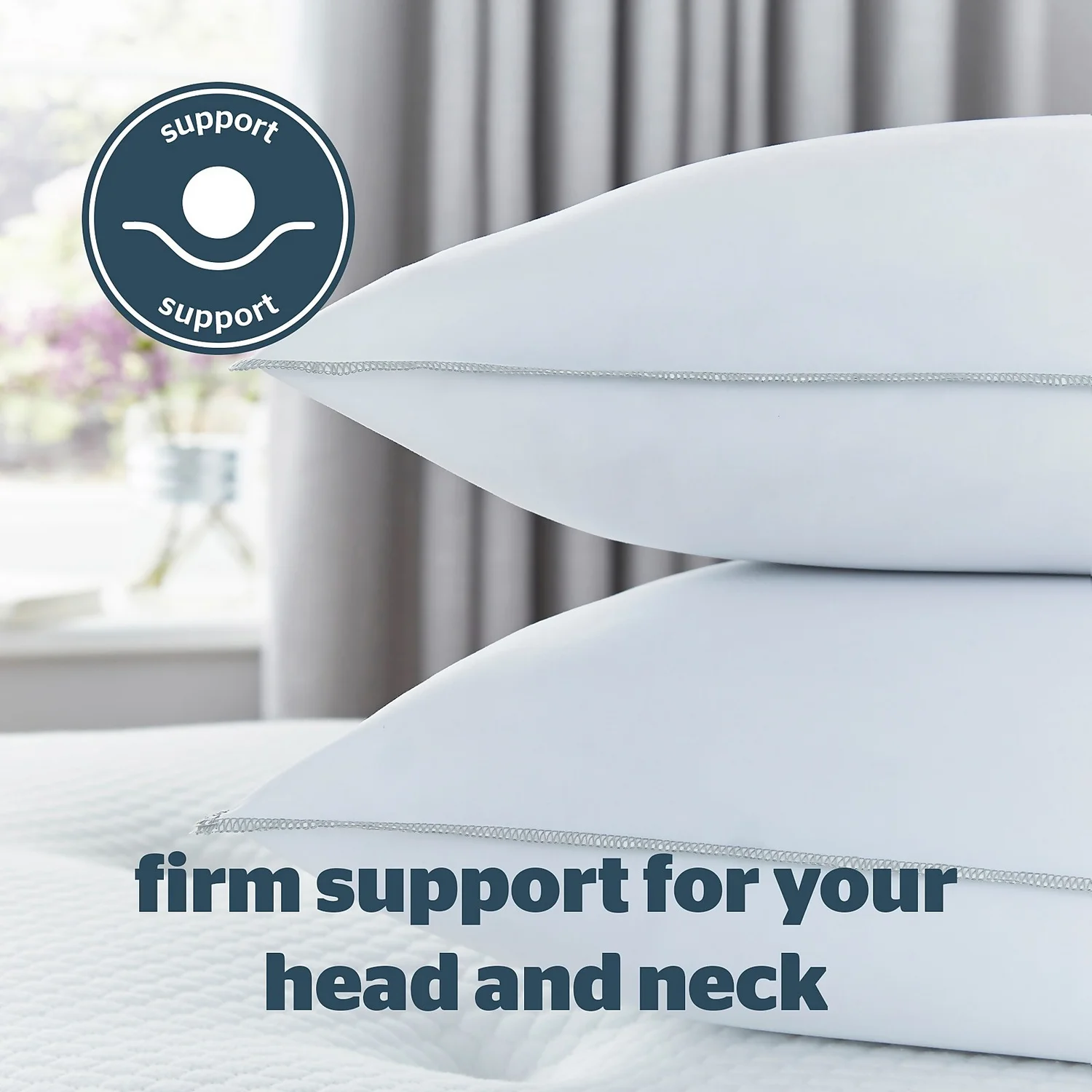 Silentnight Firm Support Pillow Pair 2 Silentnight Firm Support Pillow Pair - Image 2