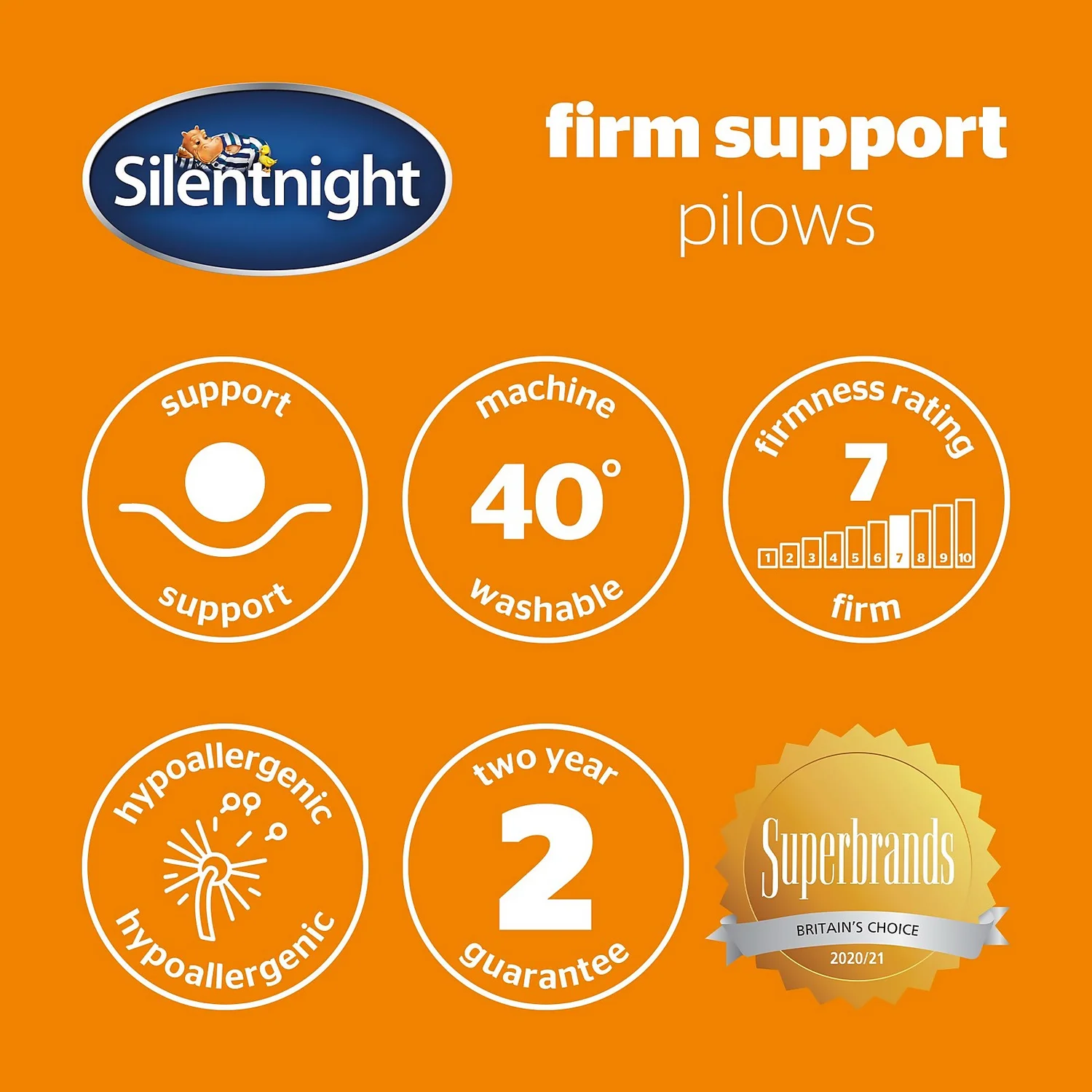 Silentnight Firm Support Pillow Pair 9 Silentnight Firm Support Pillow Pair - Image 9