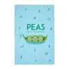 KitchenCraft Set Of 2 "Peas" Tea Towels