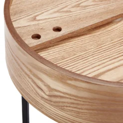 House Beautiful Halo Wood Side Table -Curver Shop 12886093 1264862228145522