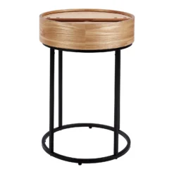 House Beautiful Halo Wood Side Table -Curver Shop 12886093 1984862228046201