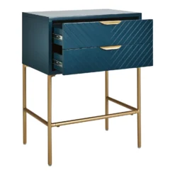 House Beautiful Trixie 2 Drawer Bedside Table - Blue 10 House Beautiful Trixie 2 Drawer Bedside Table - Blue -Curver Shop 12886098 9124862228045268