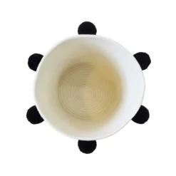 Round Cotton Rope Mono Pom Pom Basket 7 Round Cotton Rope Mono Pom Pom Basket -Curver Shop 12886598 1084857031641123