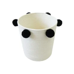 Round Cotton Rope Mono Pom Pom Basket 6 Round Cotton Rope Mono Pom Pom Basket -Curver Shop 12886598 2104857031583232
