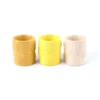 Ceramic Tealight Holder - Yellow - 3 Pack