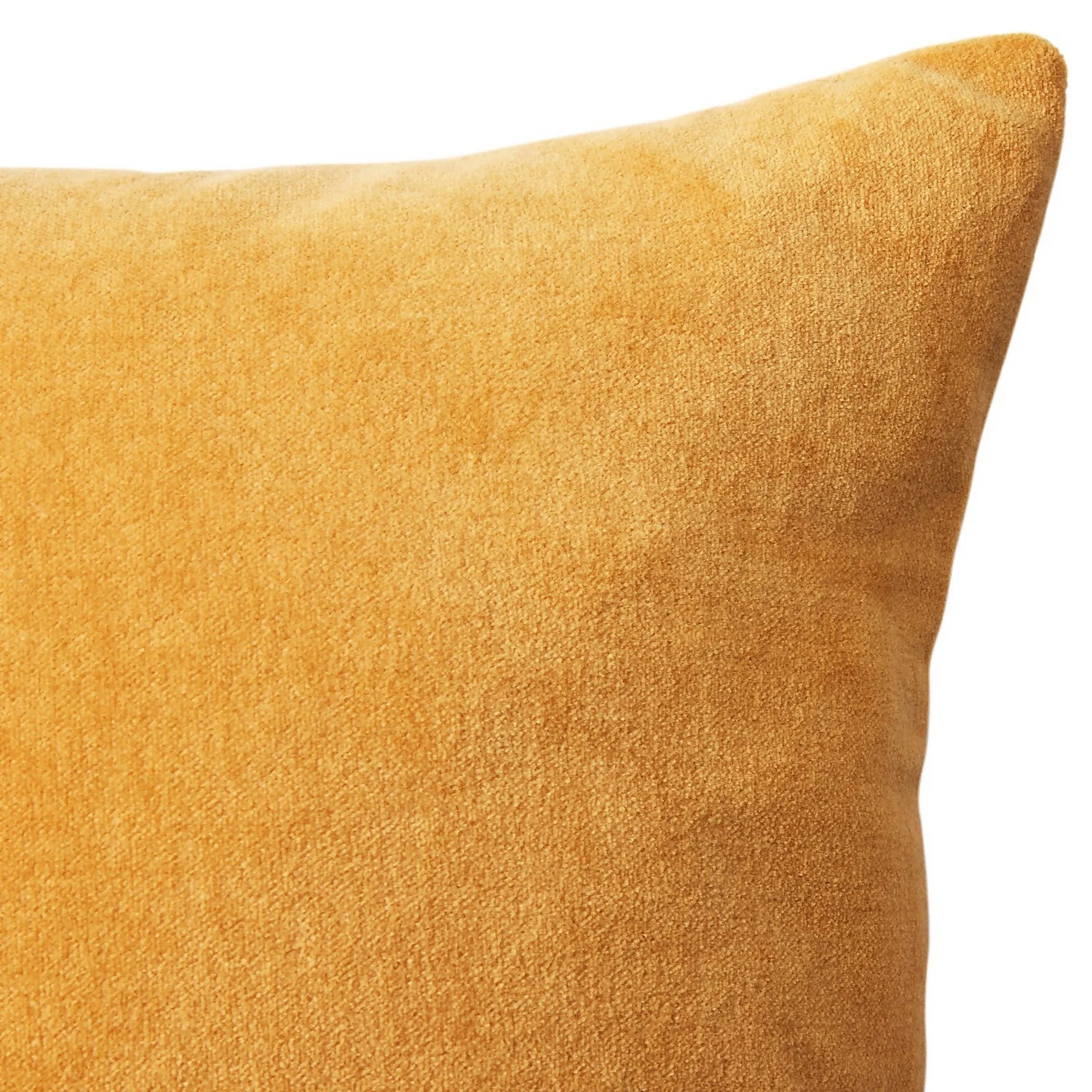 House Beautiful Velvet Linen Cushion - 45x45cm - Ochre 3 House Beautiful Velvet Linen Cushion - 45x45cm - Ochre - Image 3