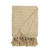 House Beautiful Geo Throw - Mist & Ochre - 150x183cm