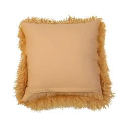 House Beautiful Real Mongolian Wool Cushion - Mustard - 38x38cm -Curver Shop 12887215 1084843806917199