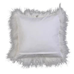 House Beautiful Real Mongolian Wool Cushion - Cream- 38x38cm -Curver Shop 12887216 1194843807762527