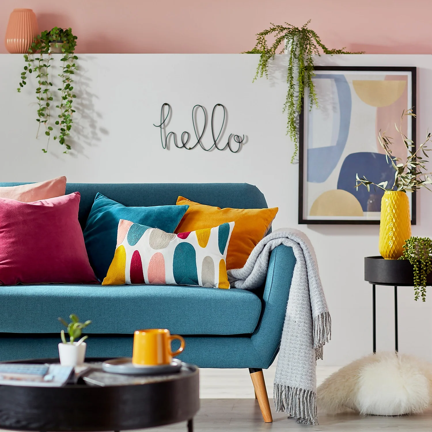 House Beautiful Abstract Domes Cushion - 30x50cm 2 House Beautiful Abstract Domes Cushion - 30x50cm - Image 2