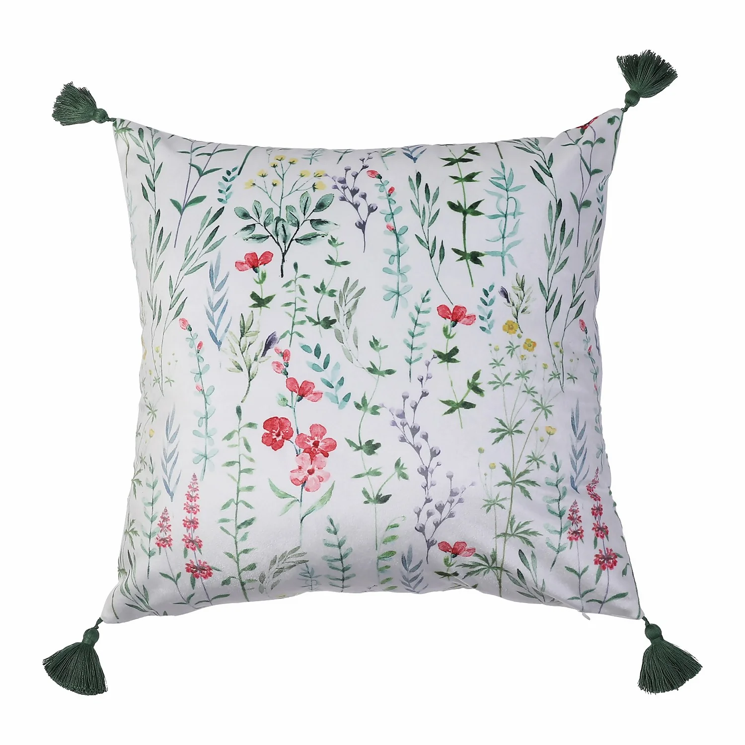 Disty Printed Floral Cushion - Sage 1 Disty Printed Floral Cushion - Sage