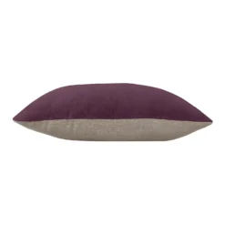 Country Living Velvet Linen Cushion - 45x45cm - Grape -Curver Shop 12887945 1334853162048937