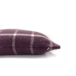 Country Living Wool Check Cushion - 50x50cm - Grape -Curver Shop 12889092 1114858299611664