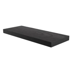 Flexi Storage Decorative Shelving Floating Shelf Black Oak 600x38x240mm