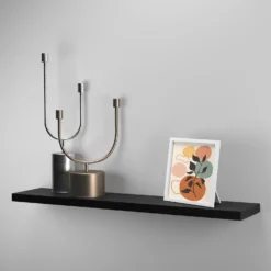 Flexi Storage Decorative Shelving Floating Shelf Black Oak 1200x38x240mm -Curver Shop 12889901 1714867914537906