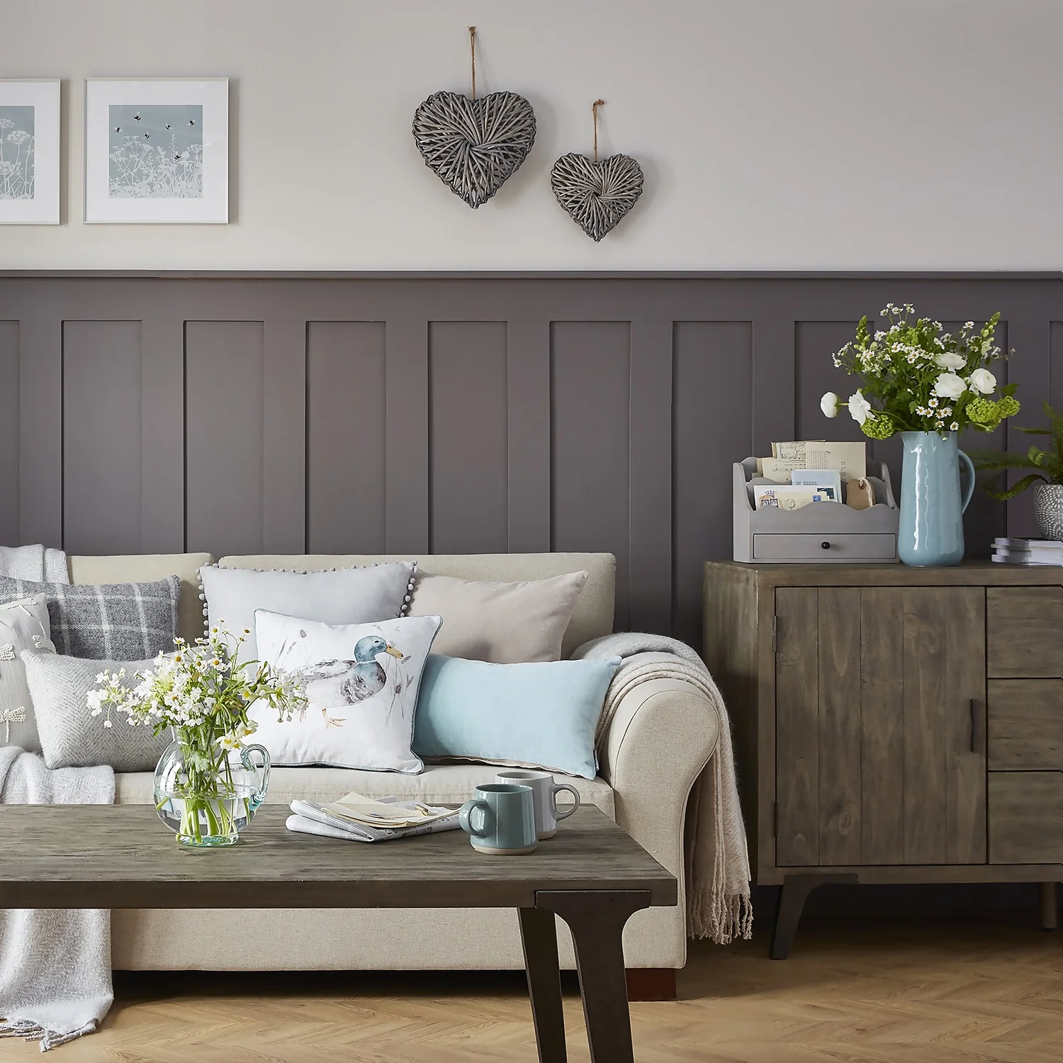 Country Living Ceramic Jug - Duck Egg 2 Country Living Ceramic Jug - Duck Egg - Image 2