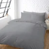House Beautiful Washed Cotton Linen Bedding Set - Double