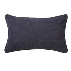 None Corduroy Cushion - 30x50cm - Charcoal