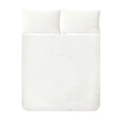 Snuggle Fleece Bedding Set - Ivory- Double