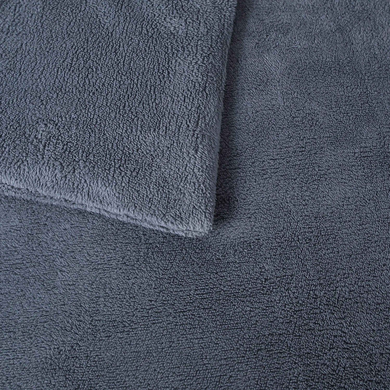 Snuggle Fleece Bedding Set - Charcoal - King 5 Snuggle Fleece Bedding Set - Charcoal - King - Image 5