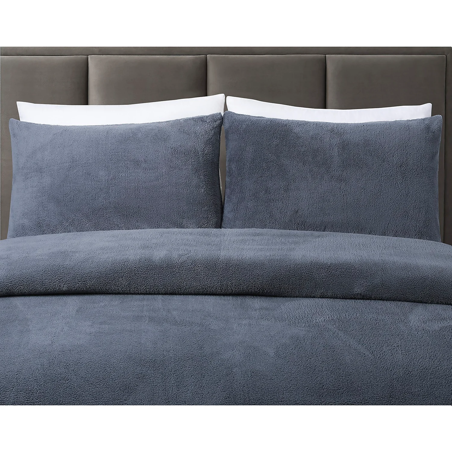 Snuggle Fleece Bedding Set - Charcoal - King 2 Snuggle Fleece Bedding Set - Charcoal - King - Image 2