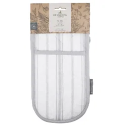 Country Living Oven Glove Flat Stripe - Country Grey