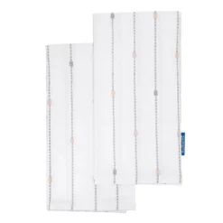 House Beautiful Tufted Tea Towels - 2 Pack - Mist Blossom