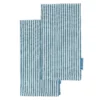 House Beautiful Woven Bold Stripe Tea Towels - 2 Pack - Teal