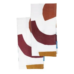House Beautiful Bright Abstract Print Tea Towels - 2 Pack