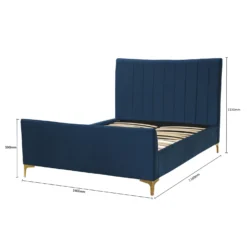 Donna Deco Double Bed - Navy -Curver Shop 12892359 1034870017570075