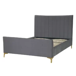 Donna Deco Double Bed - Grey