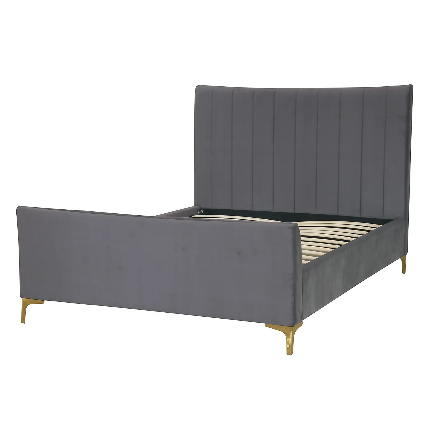 Donna Deco Double Bed - Grey 1 Donna Deco Double Bed - Grey
