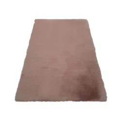 Luxury Soft Faux Fur Rug - 120x170cm - Blush