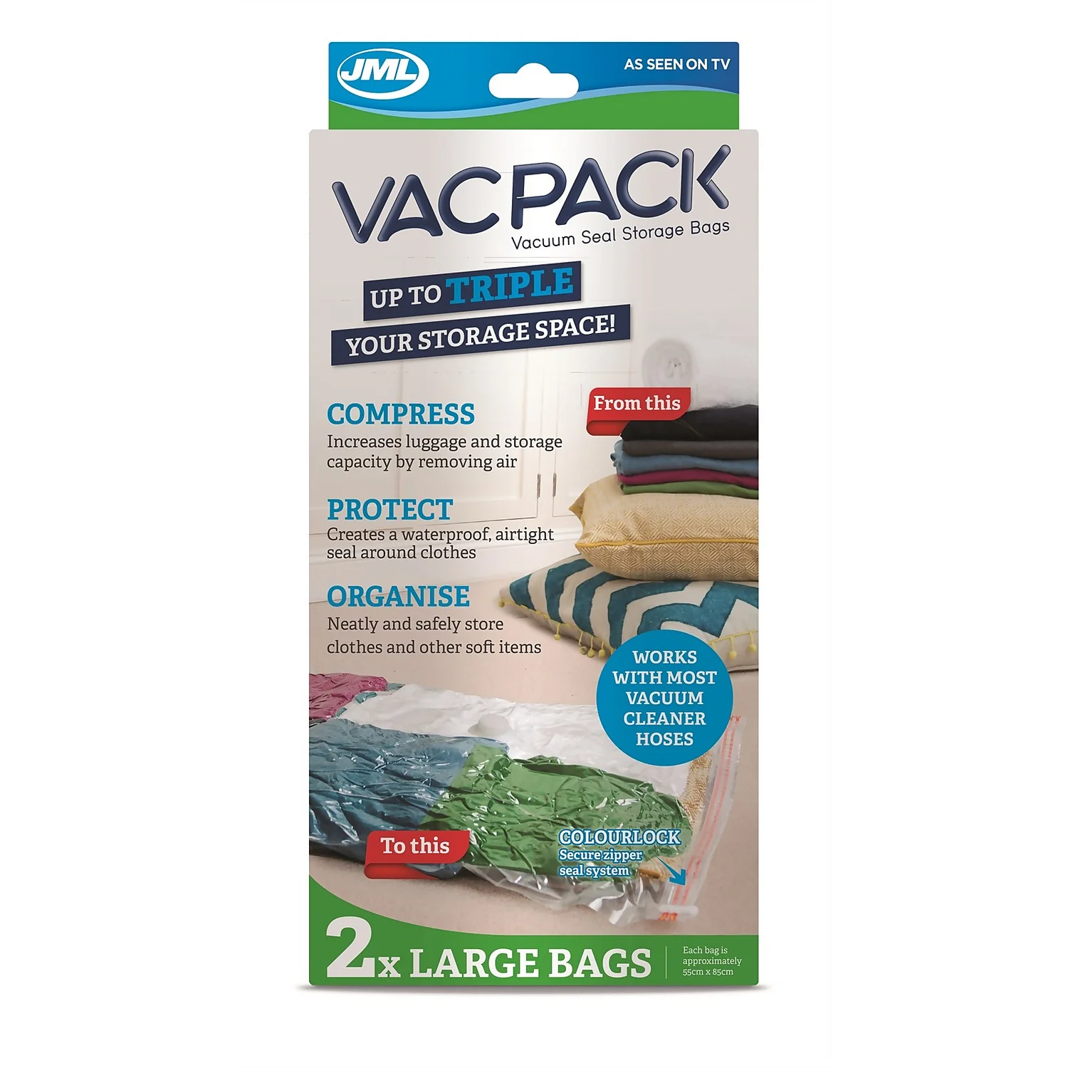 Vac Pack Go Bags - Large 1 Vac Pack Go Bags - Large