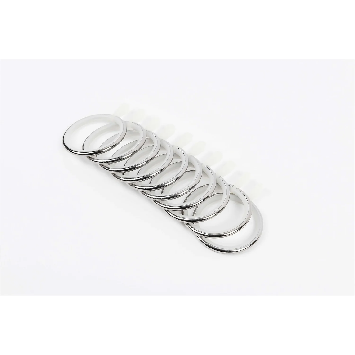 Curtain Rings (Pack Of 10) - Silver Polished 2 Curtain Rings (Pack Of 10) - Silver Polished - Image 2