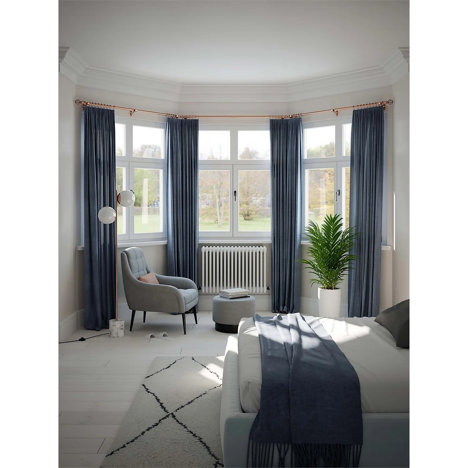 Adjustable Bay Window Bracket - Antique Copper 2 Adjustable Bay Window Bracket - Antique Copper - Image 2