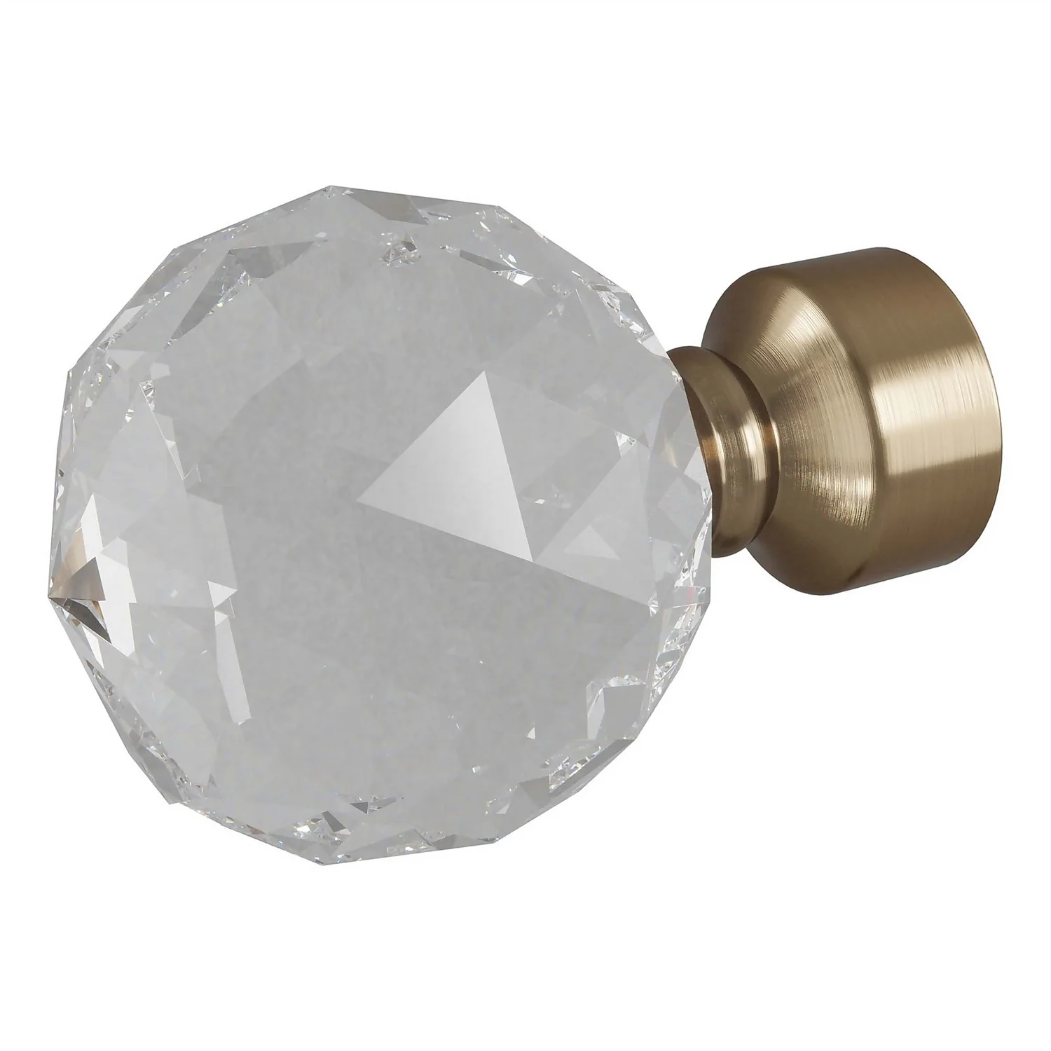 Crystal Orb Finial - Antique Brass 2 Crystal Orb Finial - Antique Brass - Image 2