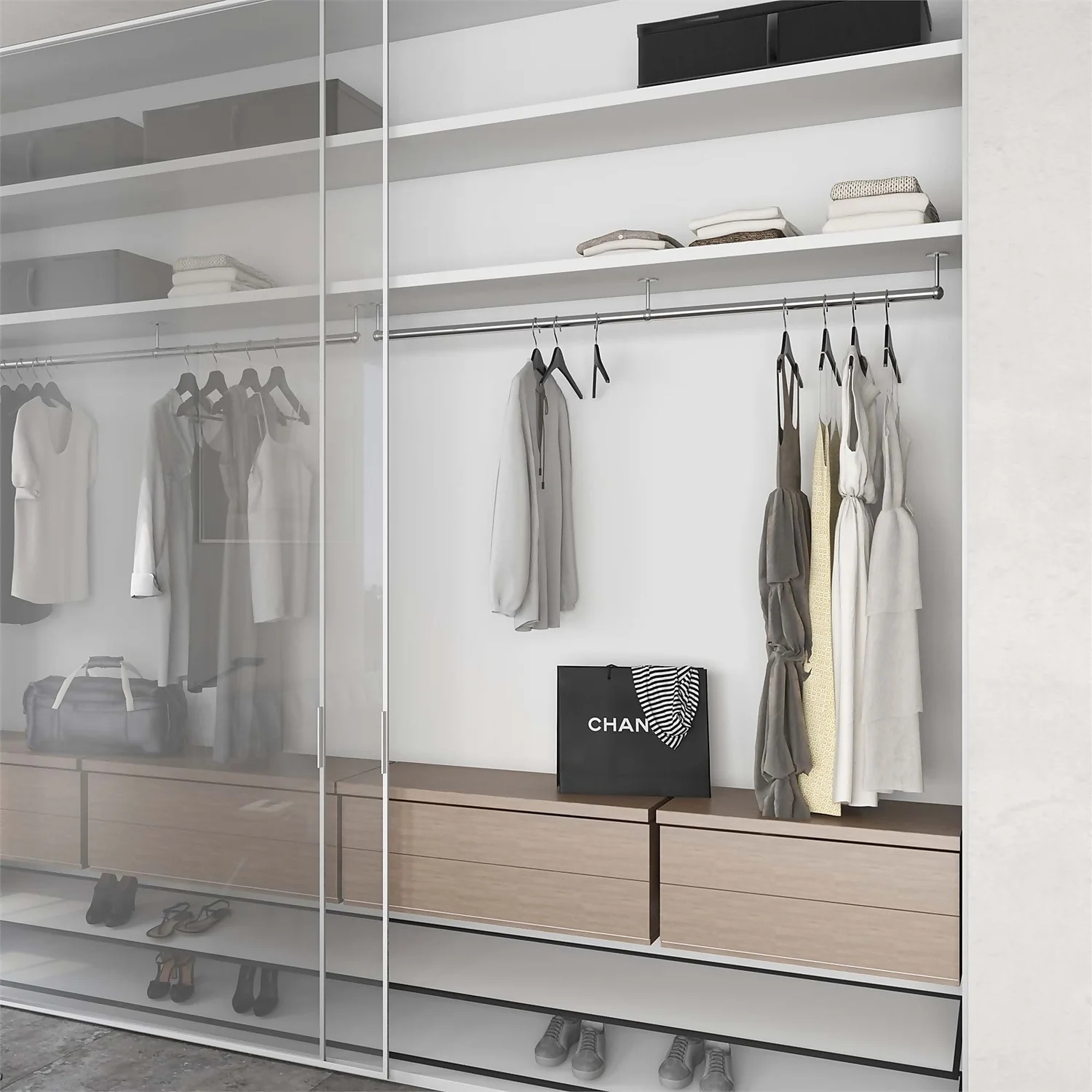 Mirrored Stainless Steel Tube - 1.2m 2 Mirrored Stainless Steel Tube - 1.2m - Image 2