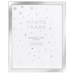 Elegant Metal Photo Frame 10x8 - Silver