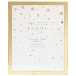 Elegant Metal Photo Frame 10x8 - Gold