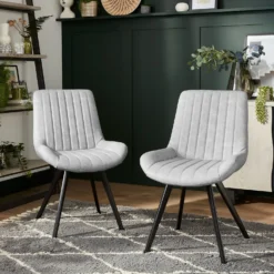 Dalston Dining Chair - Set Of 2 - Silver -Curver Shop 12915457 4834971603882609