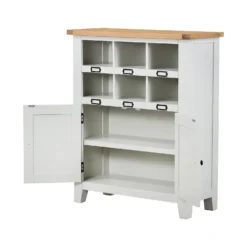 Ashstead Shoe Cupboard - Oak & Ivory -Curver Shop 12917100 9684901115683292