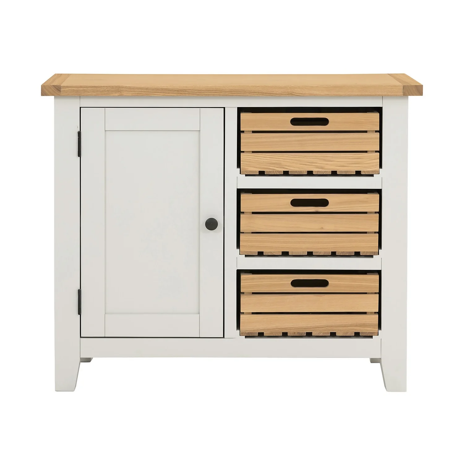 Ashstead Small Sideboard - Oak & Ivory 4 Ashstead Small Sideboard - Oak & Ivory - Image 4