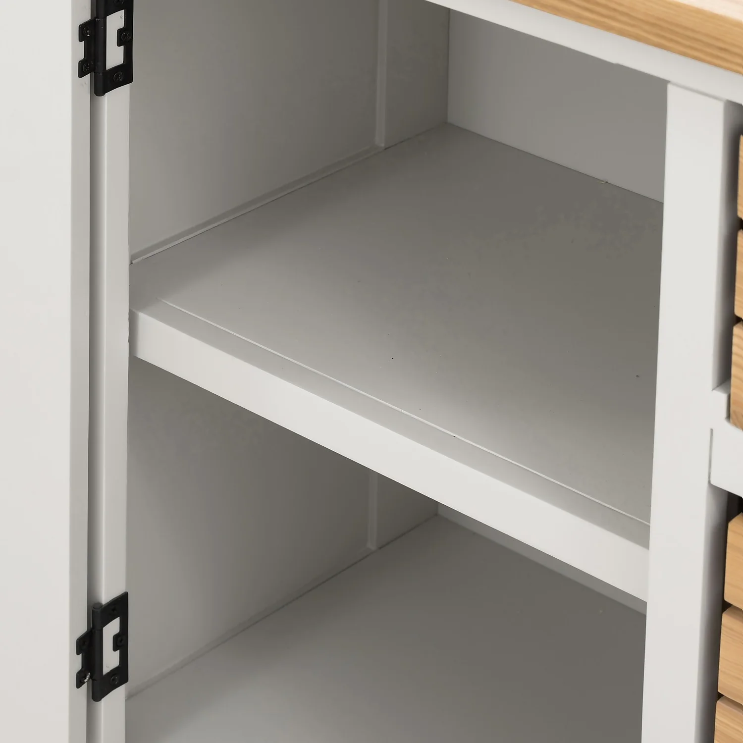 Ashstead Small Sideboard - Oak & Ivory 9 Ashstead Small Sideboard - Oak & Ivory - Image 9