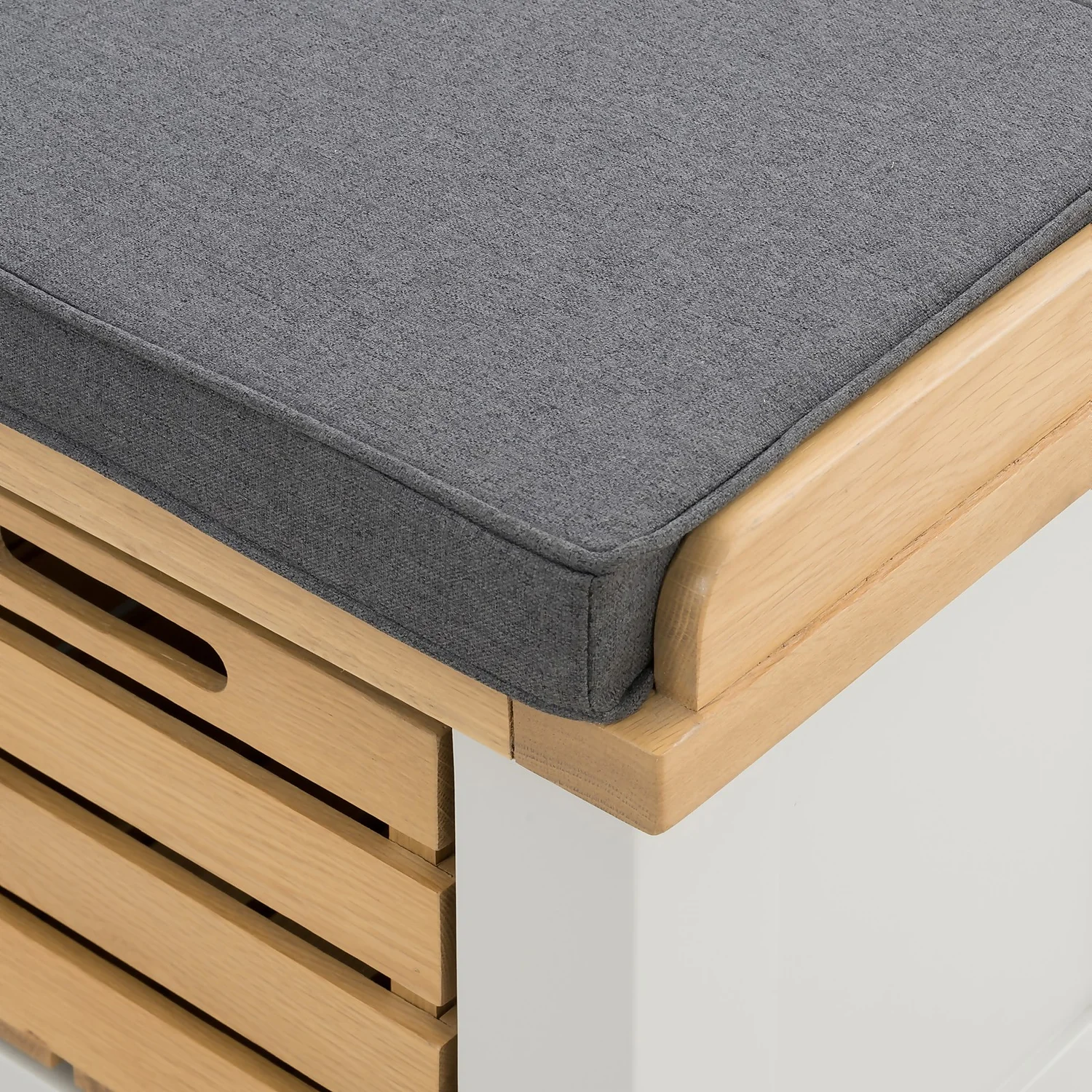 Ashstead Storage Bench - Oak & Ivory 6 Ashstead Storage Bench - Oak & Ivory - Image 6