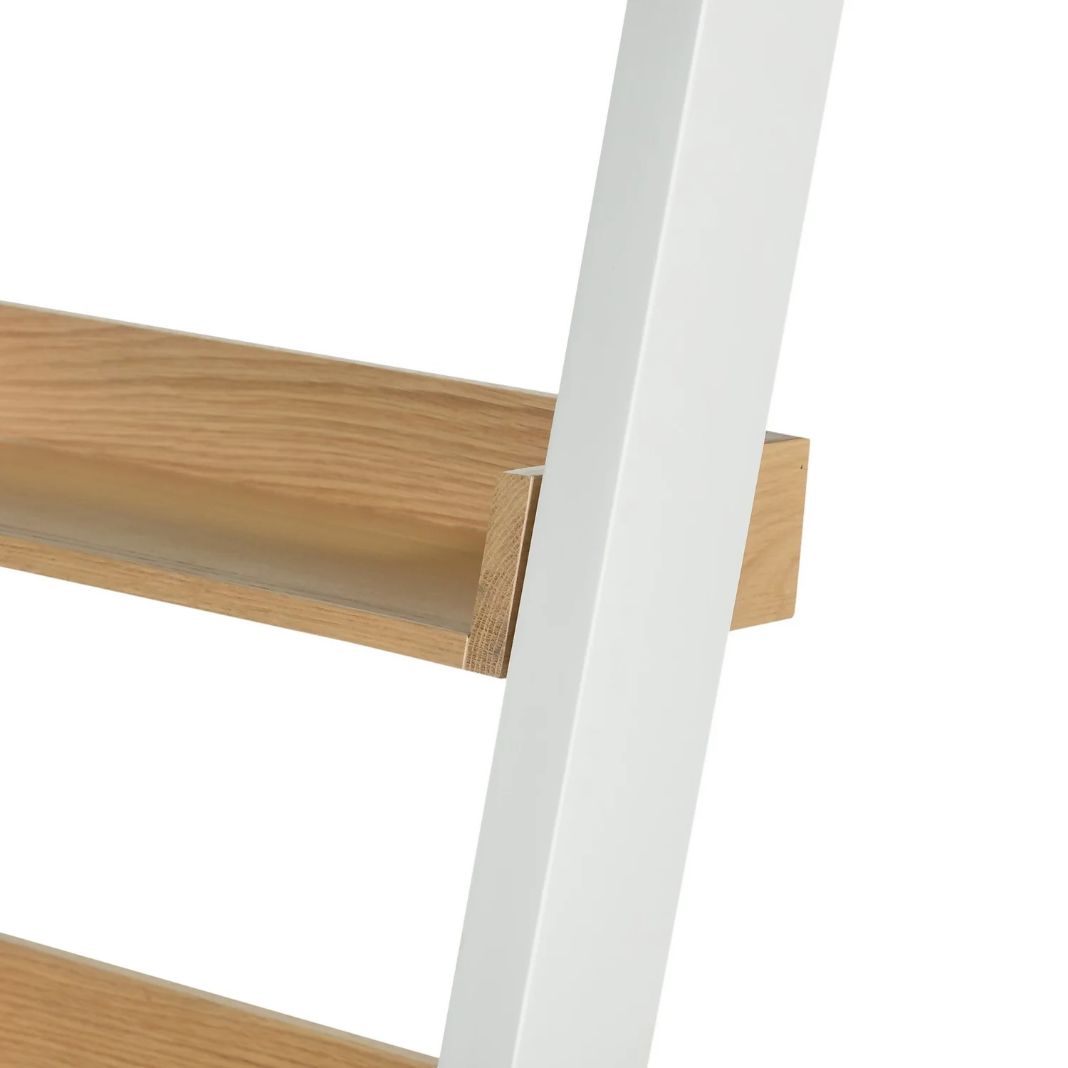 Ashstead Ladder Shelf - Oak & Ivory 7 Ashstead Ladder Shelf - Oak & Ivory - Image 7